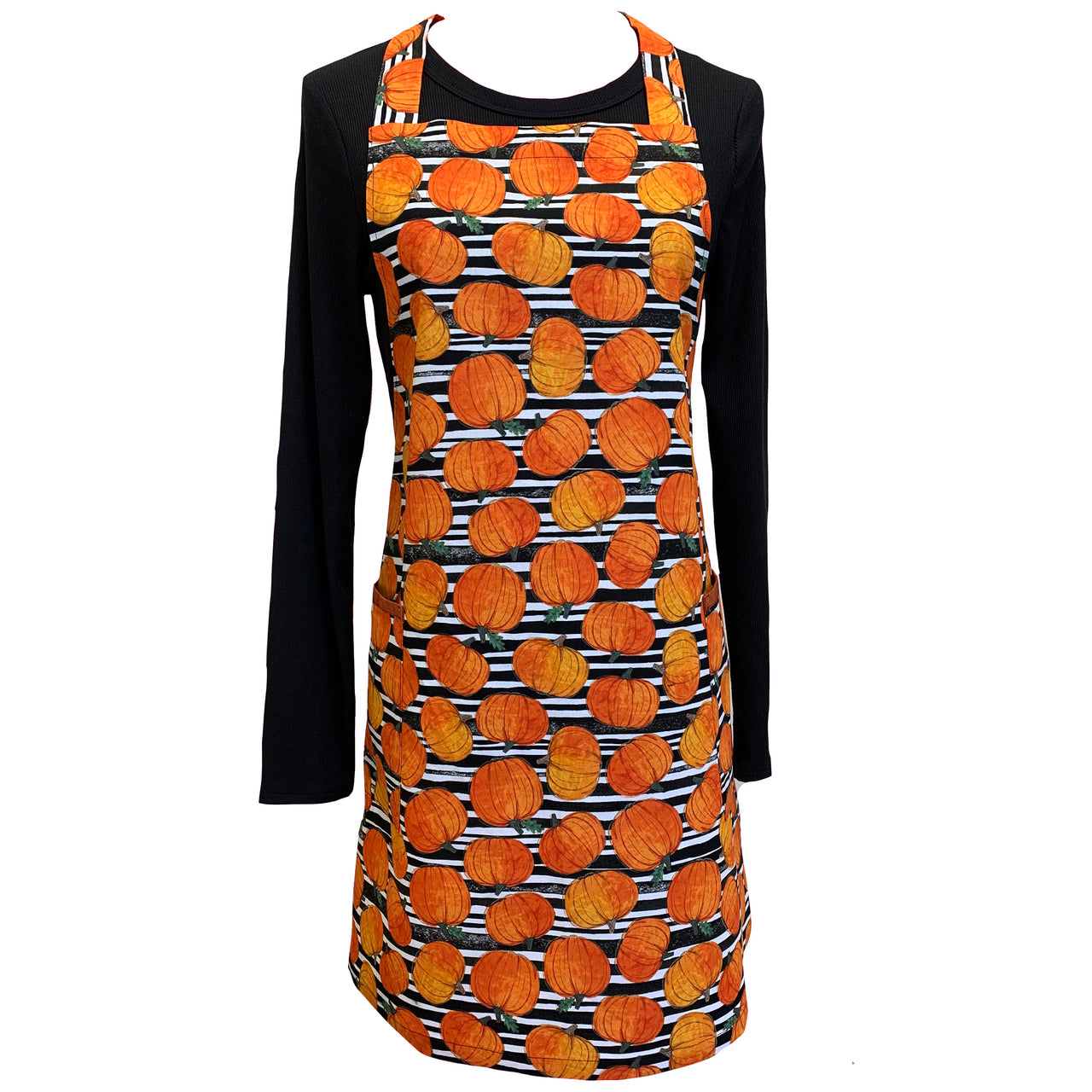 Apron Pumpkin Tumble Fun (Tie Back)