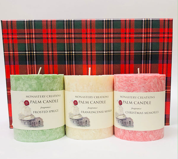 Fall Fest Holiday Pillar Candle Trio