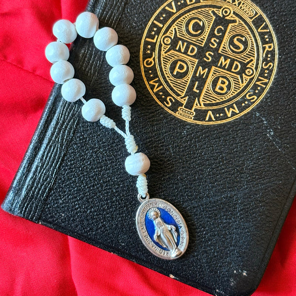 White Beaded Chaplet