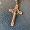 Light Brown Beaded Rosary with Copper Accents