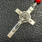 Red Beaded Rosary with Silver Accents
