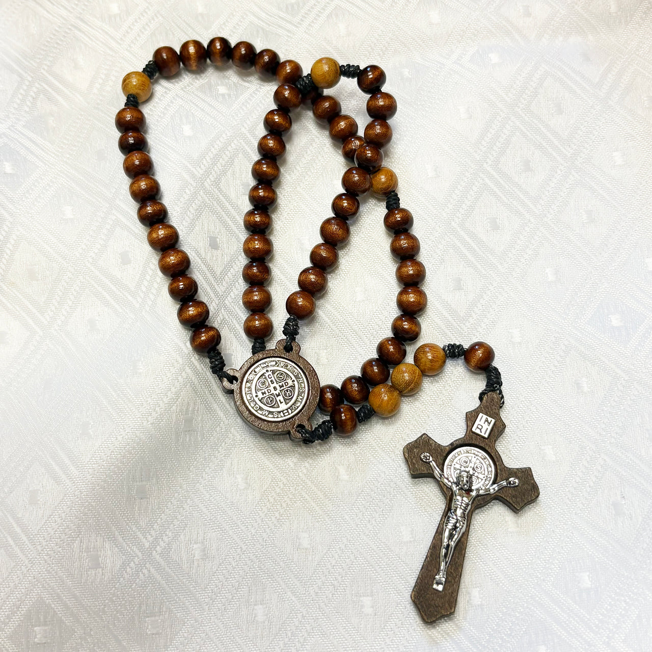 Brown Beaded Rosary
