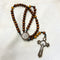 Brown Beaded Rosary