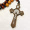 Brown Beaded Rosary
