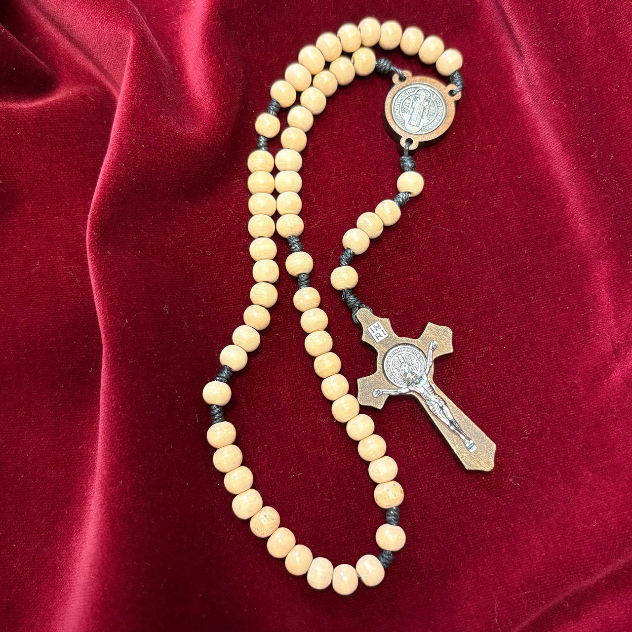 Cream Beaded Rosary
