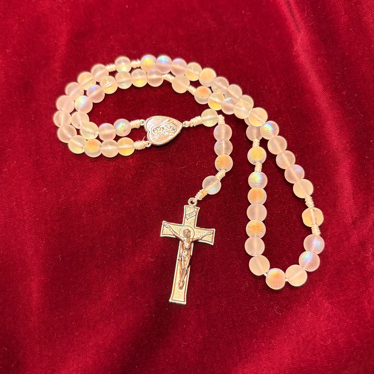 Iridescent Beaded Rosary